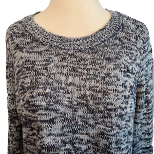 Divided Slightly Cropped Pullover Sweater Blue M